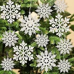 36pcs snowflakes christmas for sale  Delivered anywhere in USA 