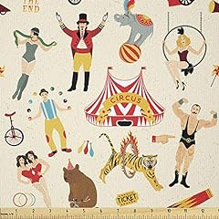 Ambesonne circus fabric for sale  Delivered anywhere in USA 