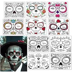 Halloween tatuaggi viso usato  Spedito ovunque in Italia 