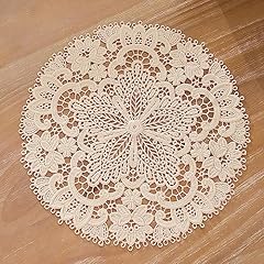 Round lace placemats for sale  Delivered anywhere in USA 