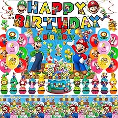 Mario birthday party for sale  Delivered anywhere in USA 