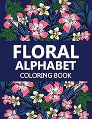 Floral alphabet coloring d'occasion  Livré partout en France