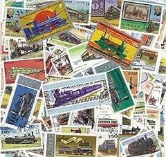 Treni collezione francobolli usato  Spedito ovunque in Italia 