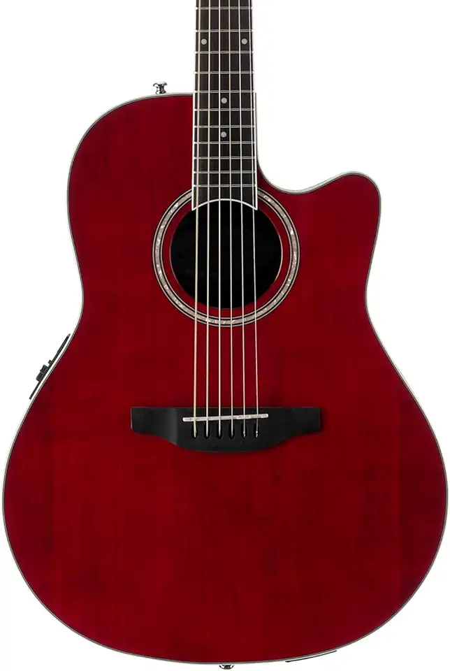 Ovation Applause E-akoestische gitaar AB24II-RR mid cutaway robijnrood, gebruikt tweedehands  