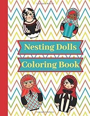 Nesting dolls coloring for sale  Delivered anywhere in UK