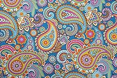Blue paisley upholstery for sale  Delivered anywhere in UK