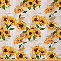 Sunflower fabric yard for sale  Delivered anywhere in UK