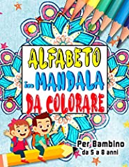 Alfabeto mandala colorare usato  Spedito ovunque in Italia 
