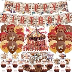 Carousel birthday decorations for sale  Delivered anywhere in UK
