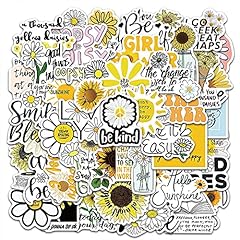 Autocollants tournesol 50pcs d'occasion  Livré partout en France