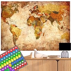 Decomonkey weltkarte vintage gebraucht kaufen  Wird an jeden Ort in Deutschland