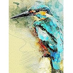 Kingfisher bird painting for sale  Delivered anywhere in UK