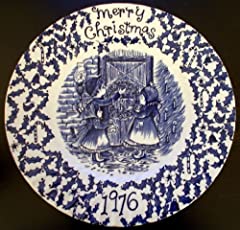 Used, 8-5/6" ROYAL CROWNFORD Plate - MERRY CHRISTMAS 1976 for sale  Delivered anywhere in USA 