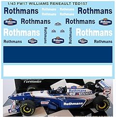 Decals fw17 williams for sale  Delivered anywhere in UK