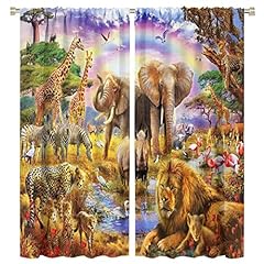Jungle animals curtain for sale  Delivered anywhere in USA 