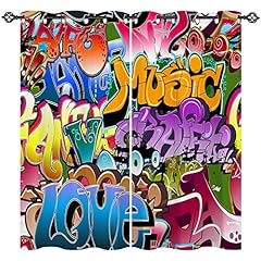 Anhope graffiti curtains for sale  Delivered anywhere in UK