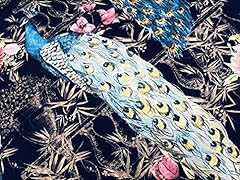 Peacock bird fabric for sale  Delivered anywhere in UK