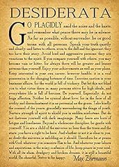 Desiderata poem desiderata for sale  Delivered anywhere in UK