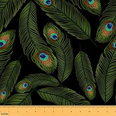 Peacock print fabric for sale  Delivered anywhere in UK