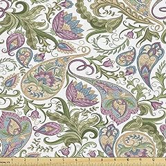 Ambesonne paisley fabric for sale  Delivered anywhere in USA 