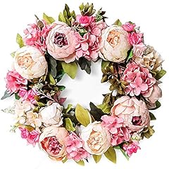 Lasperal peony wreath for sale  Delivered anywhere in USA 