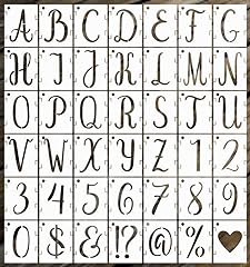 Letter stencils 42pcs for sale  Delivered anywhere in UK