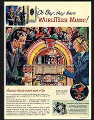 Print wurlitzer jukebox for sale  Delivered anywhere in Ireland