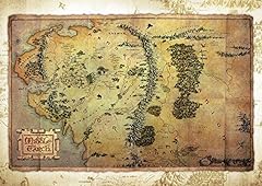 Hobbit journey map for sale  Delivered anywhere in UK
