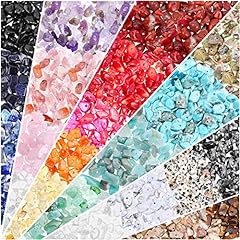 Crystals Stone Beads for Jewelry Making, 800 Pcs Natural Chip Stone Beads 5-8 MM Irregular Gemstones Bulk Multicolored Crystal Loose Rocks for Earrings Beads Making, Necklace, Bracelet, DIY Art Crafts for sale  Delivered anywhere in Canada