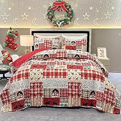 Christmas quilt set for sale  Delivered anywhere in USA 
