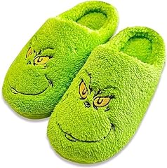 Fluffy grinch slippers for sale  Delivered anywhere in UK