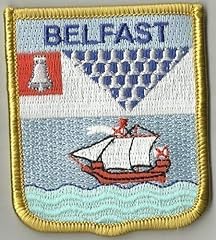 Belfast flag embroidered for sale  Delivered anywhere in UK