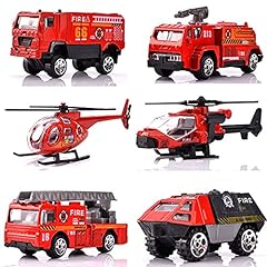 Deardeer 6 Pcs Fire Engine Cars Toy, Die-cast Metal for sale  Delivered anywhere in Ireland