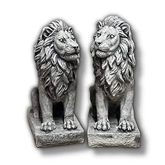 Concrete lions pair for sale  Delivered anywhere in USA 