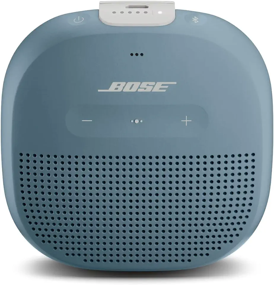 Gebruikt, Bose SoundLink Micro Bluetooth speaker: Kleine, draagbare waterdichte speaker met microfoon, Stone Blue tweedehands  