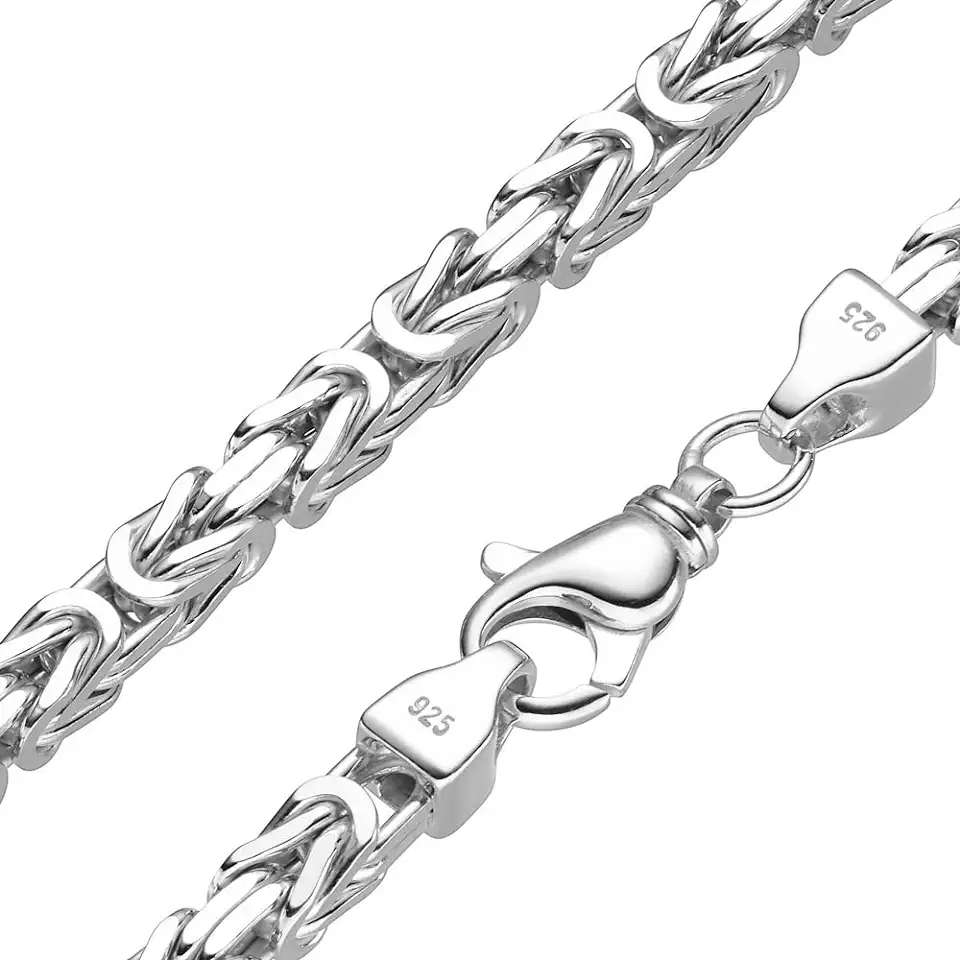 Koningsketting 7mm 925 zilver massief - lengte naar keuze - collier halsketting of armband tweedehands  