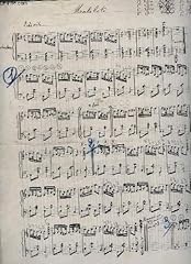 Matelote partition manuscrite. d'occasion  Livré partout en France