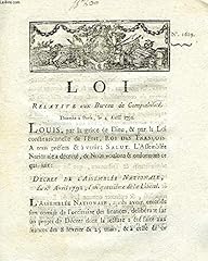 Loi 1609 relative d'occasion  Livré partout en France