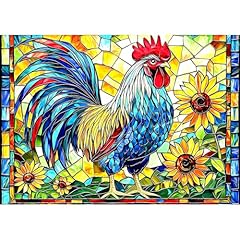 Stained glass rooster for sale  Delivered anywhere in USA 