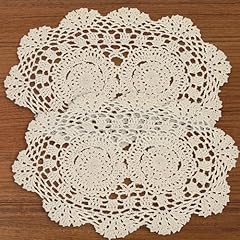 Beige lace doilies for sale  Delivered anywhere in USA 