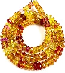 Padparadscha perles rondes d'occasion  Livré partout en France