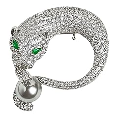 Luxury leopard brooch for sale  Delivered anywhere in UK