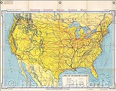 Historic map denoyer for sale  Delivered anywhere in USA 