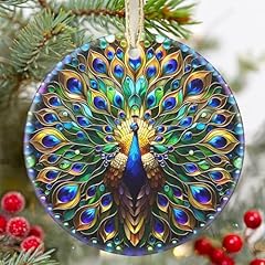 Ceramic peacock hanging for sale  Delivered anywhere in USA 