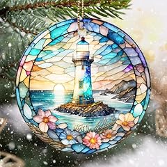 Stained ceramic lighthouse for sale  Delivered anywhere in USA 