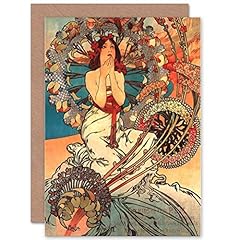 Painting mucha nouveau for sale  Delivered anywhere in UK