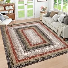 Rugsreal braided washable for sale  Delivered anywhere in USA 