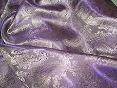 Aubergine paisley fabric for sale  Delivered anywhere in UK