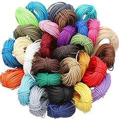 30 Colors 1mm Waxed Cord Beading Thread for DIY Macrame for sale  Delivered anywhere in USA 