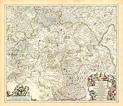 Historische karte fränkischer gebraucht kaufen  Wird an jeden Ort in Deutschland